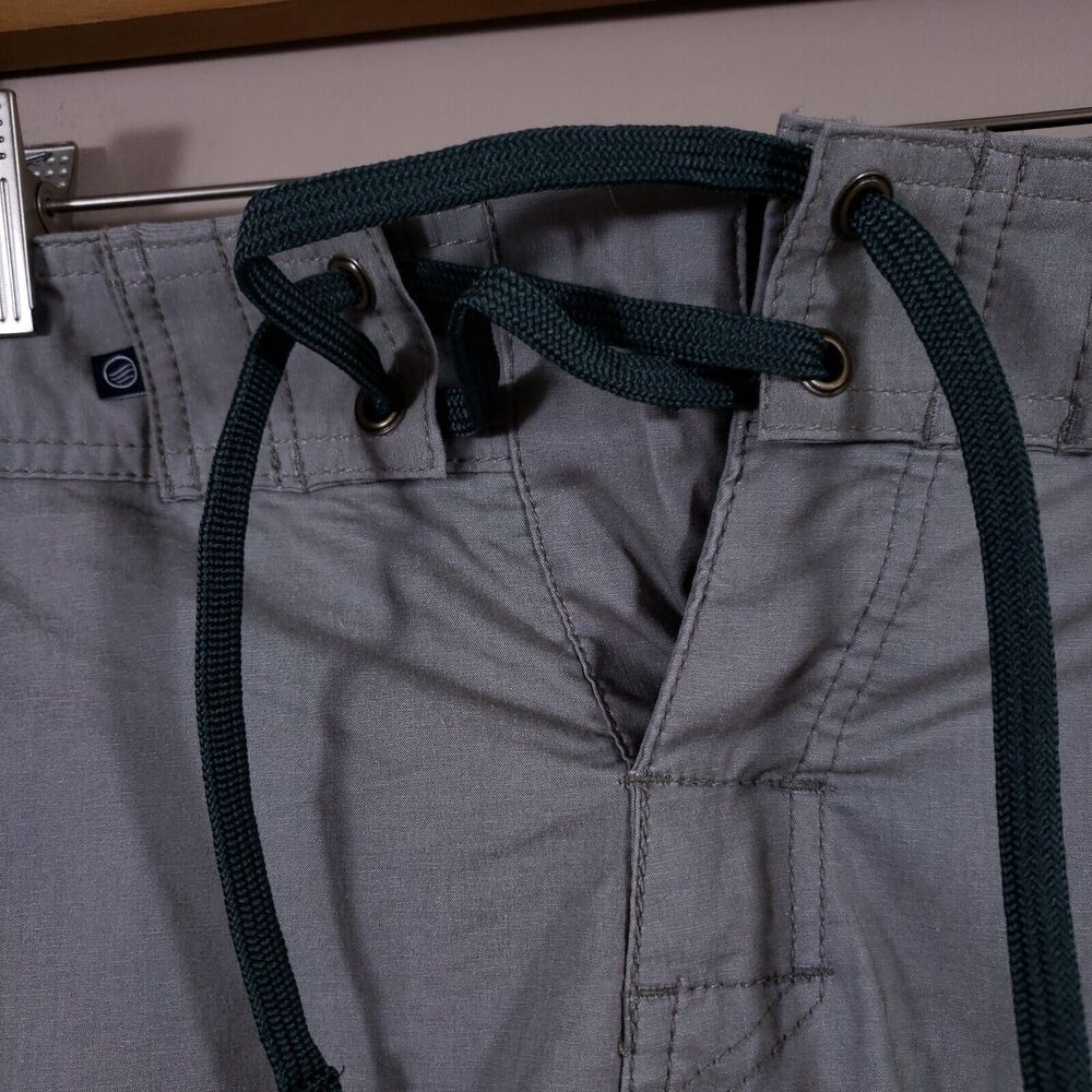 United By Blue Boardshorts Mens 36" Kingfisher Scallop Gray Organic Cotton Blend - Picture 5 of 11